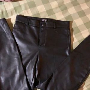 Zara Trafaluc faux leather pants